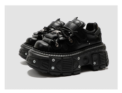 Botas Góticas Punk con Plataforma Elevadora para Mujer - Diseño Asiático con Remaches - Image 17