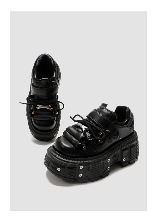 Botas Góticas Punk con Plataforma Elevadora para Mujer - Diseño Asiático con Remaches - Image 18