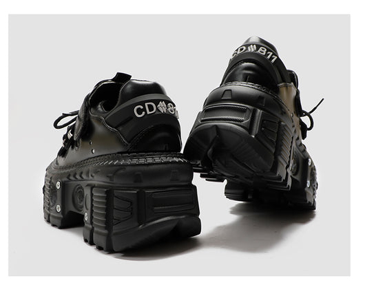 Botas Góticas Punk con Plataforma Elevadora para Mujer - Diseño Asiático con Remaches - Image 19