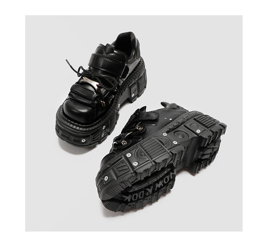Botas Góticas Punk con Plataforma Elevadora para Mujer - Diseño Asiático con Remaches - Image 20