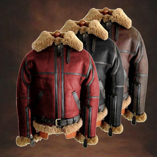 Chaqueta de Cuero Cordero para Hombre - Abrigo Premium de Piel Natural - Image 10