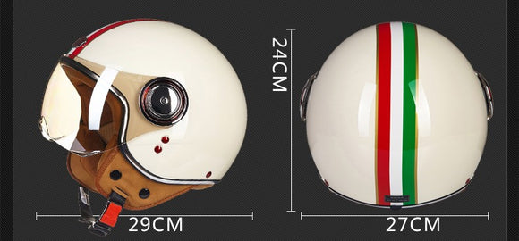 Electric Scrambler Bike and Motorcycle Helmet - Unisex