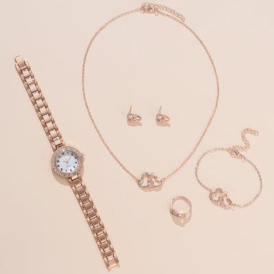 Reloj de Cuarzo con Cristales de Diamante - Diseño Versátil para Mujer - Image 8