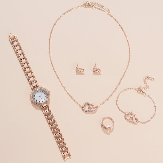 Reloj de Cuarzo con Cristales de Diamante - Diseño Versátil para Mujer - Image 8