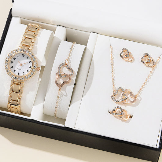 Reloj de Cuarzo con Cristales de Diamante - Diseño Versátil para Mujer - Image 11