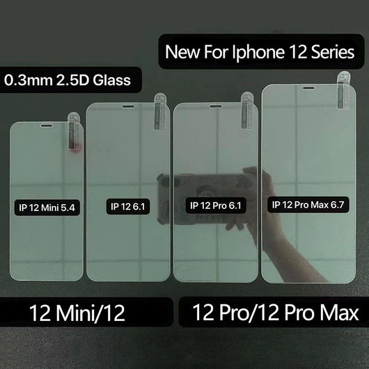 Protector de Pantalla Templado para iPhone 12 y 12 Pro Max Anti-Huellas - Image 8