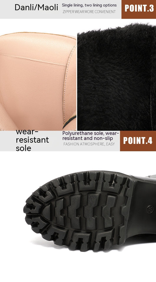 Botas de Tacón Alto Hasta la Pantorrilla con Cordones para Mujer - Image 30