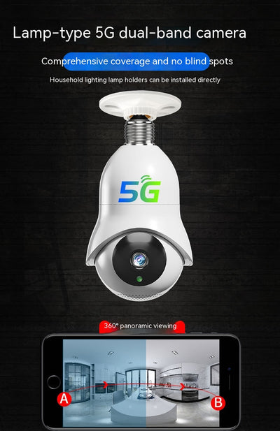 Bombilla de Vigilancia Inalámbrica Dual Band con Visión Nocturna HD - Image 18