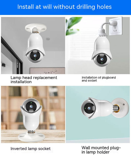 Bombilla de Vigilancia Inalámbrica Dual Band con Visión Nocturna HD - Image 26