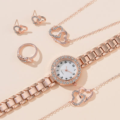 Reloj de Cuarzo con Cristales de Diamante - Diseño Versátil para Mujer - Image 14