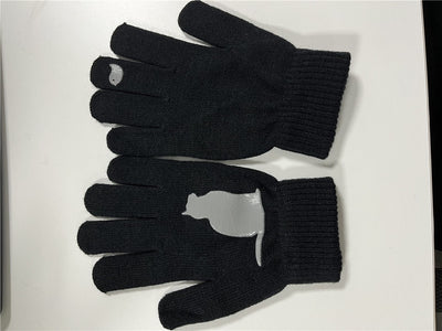 Guantes Tejidos con Estampado de Gatos y Pájaros - Image 9