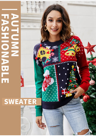 Suéter Navideño Mujer con Diseño de Copos de Nieve - Estilo Europeo - Image 7