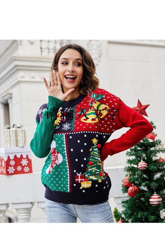 Suéter Navideño Mujer con Diseño de Copos de Nieve - Estilo Europeo - Image 9
