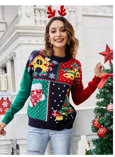 Suéter Navideño Mujer con Diseño de Copos de Nieve - Estilo Europeo - Image 17