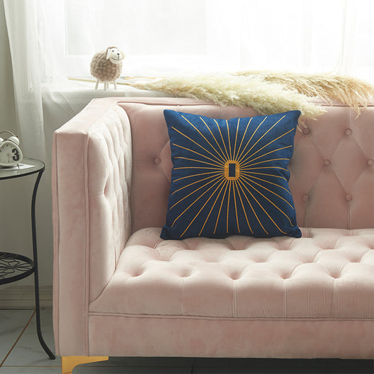 Funda de Almohada con Bordado de Hilo Dorado Holandés Terciopelo - Image 17