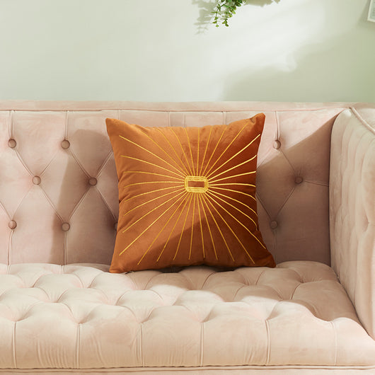 Funda de Almohada con Bordado de Hilo Dorado Holandés Terciopelo - Image 18