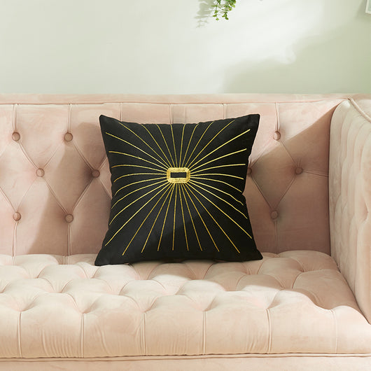 Funda de Almohada con Bordado de Hilo Dorado Holandés Terciopelo - Image 28