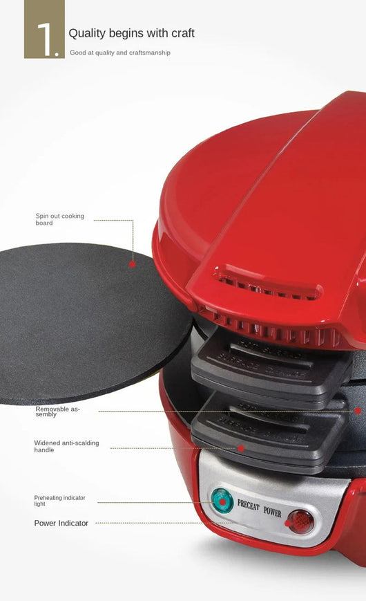 Máquina Multifuncional para Hamburguesas, Sándwiches y Huevos Fritos 110V - Image 11