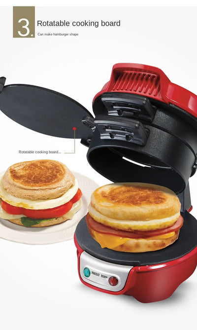 Máquina Multifuncional para Hamburguesas, Sándwiches y Huevos Fritos 110V - Image 13