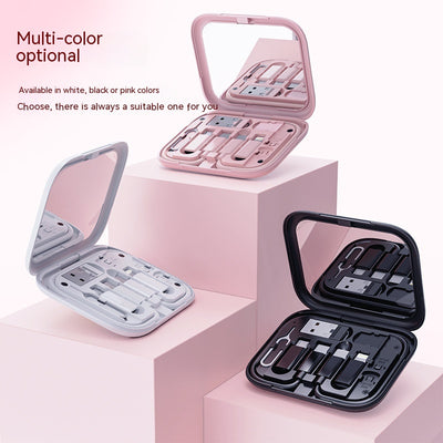 Organizador Multifuncional con Espejo, Cargador y Soporte para Celular - Image 16
