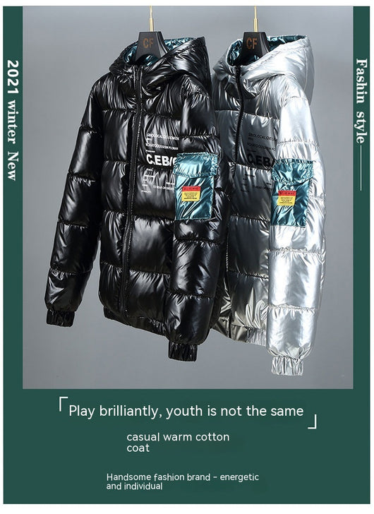 Chaqueta Acolchada de Invierno con Acabado Brillante - Image 14