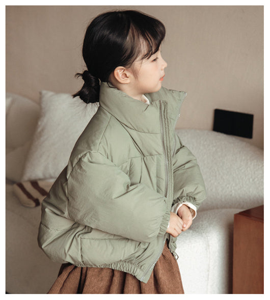 Abrigo Acolchado con Gorro Tejido para Niños - Colección Otoño Invierno - Image 9