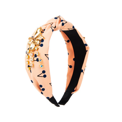 Diadema con Nudo Frontal Estampado de Cerezas - Accesorio de Moda Versátil - Image 16