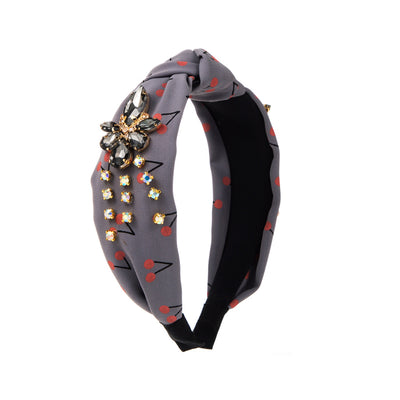 Diadema con Nudo Frontal Estampado de Cerezas - Accesorio de Moda Versátil - Image 17
