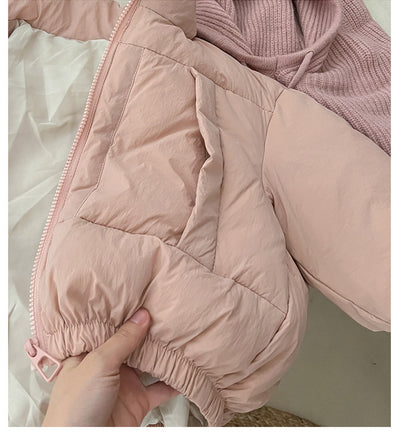 Abrigo Acolchado con Gorro Tejido para Niños - Colección Otoño Invierno - Image 27