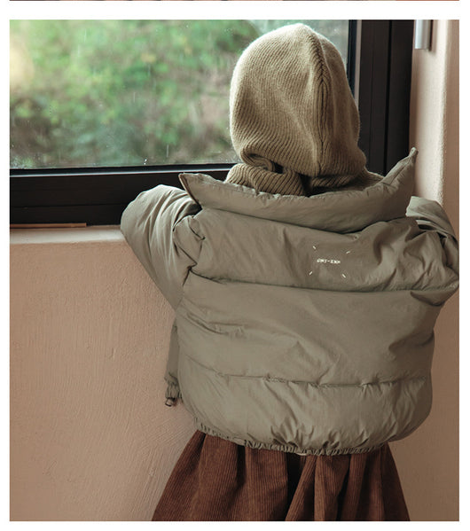 Abrigo Acolchado con Gorro Tejido para Niños - Colección Otoño Invierno - Image 28