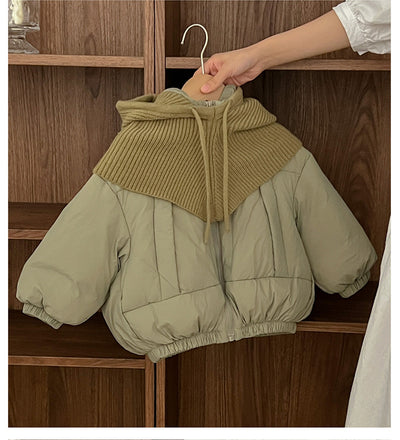 Abrigo Acolchado con Gorro Tejido para Niños - Colección Otoño Invierno - Image 31