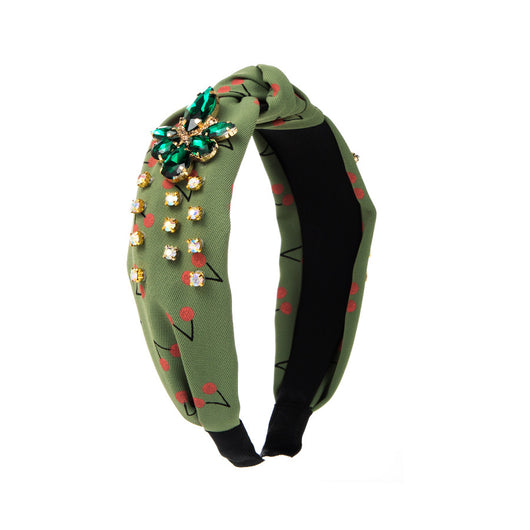 Diadema con Nudo Frontal Estampado de Cerezas - Accesorio de Moda Versátil - Image 24