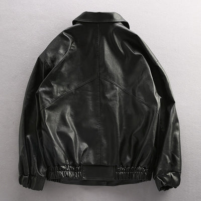 Chaqueta de Cuero PU para Motociclista Joven - Estilo Piloto Clásico - Image 9