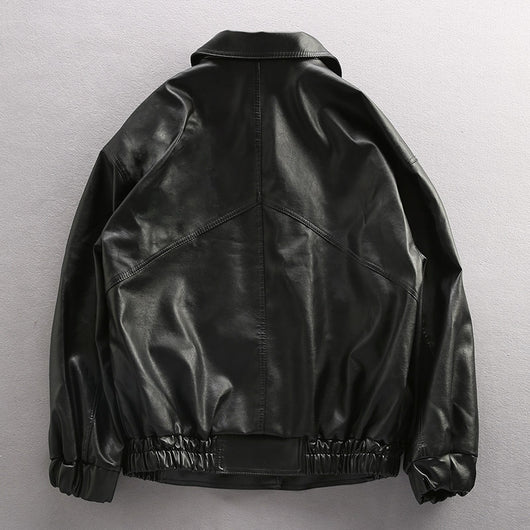 Chaqueta de Cuero PU para Motociclista Joven - Estilo Piloto Clásico - Image 9