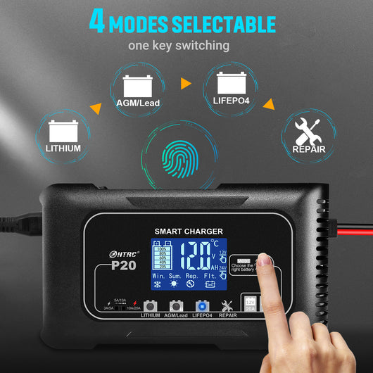 Cargador de Batería Inteligente P20 para Auto y Moto - Image 20