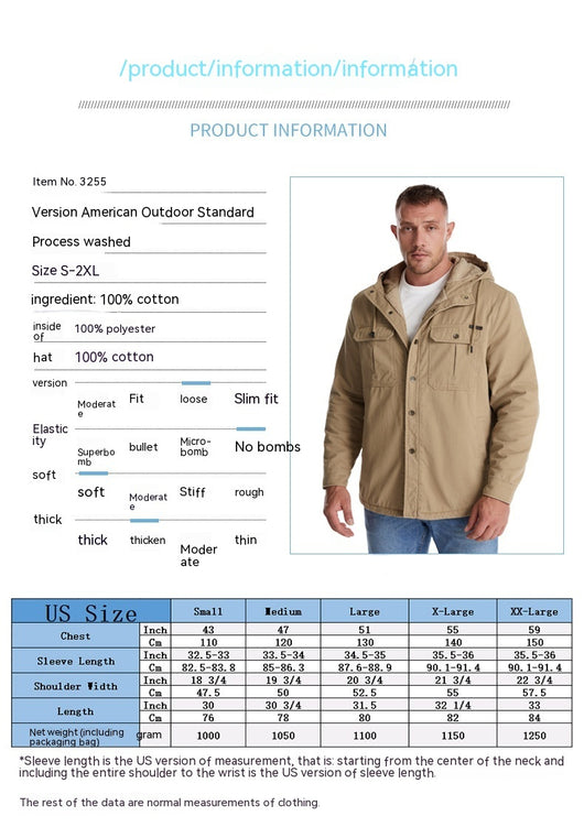Chaqueta Acolchada con Forro Polar - Abrigo Casual con Capucha para Otoño e Invierno - Image 8