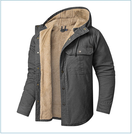 Chaqueta Acolchada con Forro Polar - Abrigo Casual con Capucha para Otoño e Invierno - Image 33