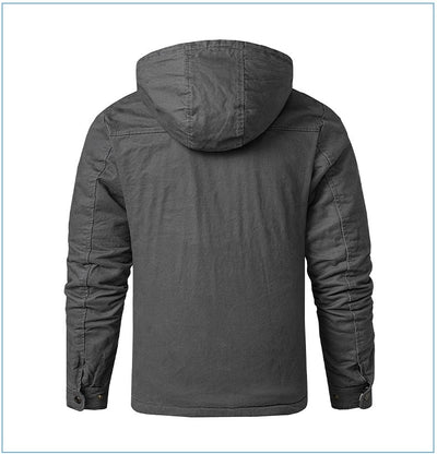Chaqueta Acolchada con Forro Polar - Abrigo Casual con Capucha para Otoño e Invierno - Image 34