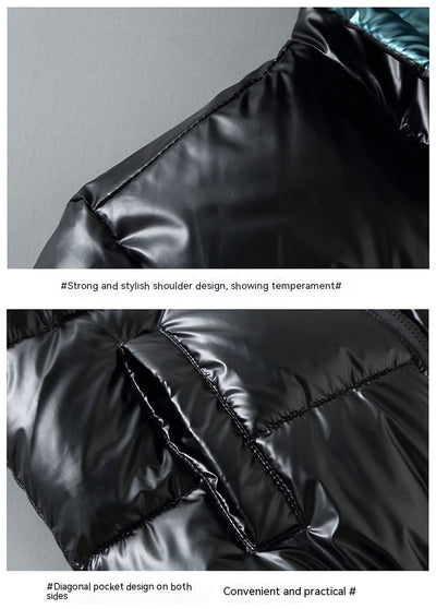 Chaqueta Acolchada de Invierno con Acabado Brillante - Image 23