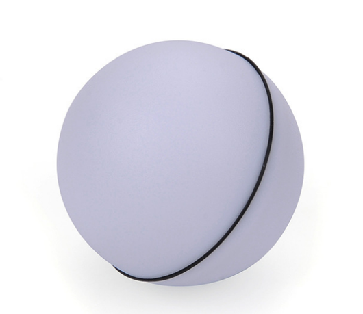 Blue LED Magic Ball pet toy for cats, packaged with batteries, measuring 6.4cm, on a white background. - Image 5