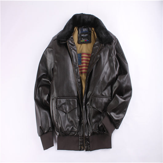 Abrigo de Piloto con Cuello de Piel - Unisex Air Force - Image 12