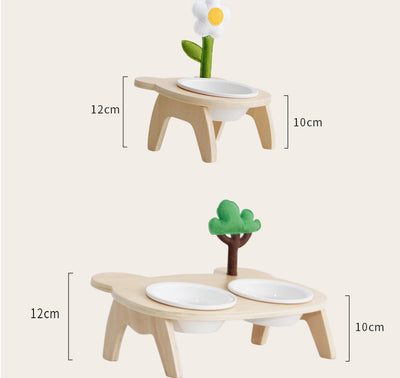 Comedero Elevado para Gatos con Borde Inclinado y Soporte Alto - Image 14