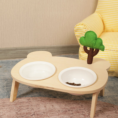 Comedero Elevado para Gatos con Borde Inclinado y Soporte Alto - Image 19