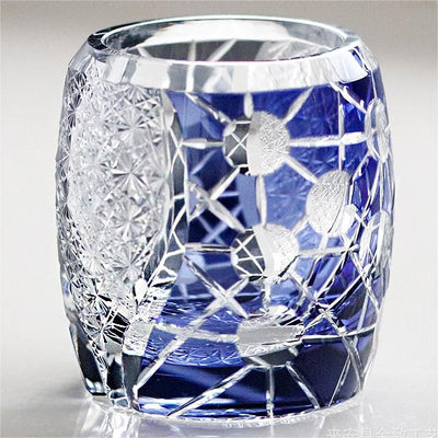 Vaso de Whisky Cristal Tallado a Mano Estilo Edo Lujo Retro - Image 9