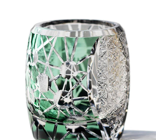 Vaso de Whisky Cristal Tallado a Mano Estilo Edo Lujo Retro - Image 18
