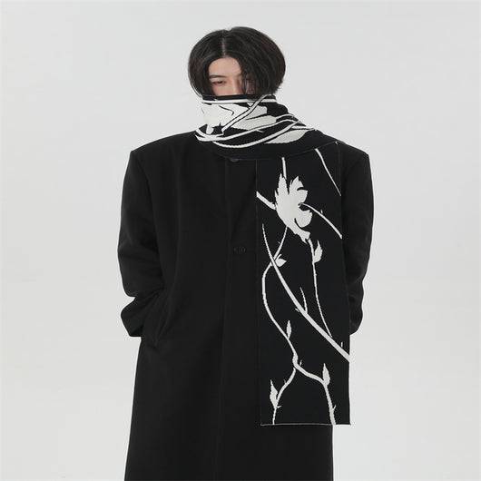 Bufanda Térmica Pareja Rosa Espinada - Angora Deshilachada para Invierno - Image 8