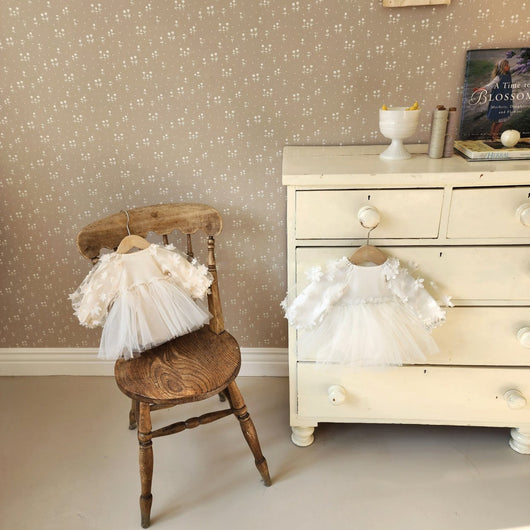 Vestido para Bebé Niña en Algodón con Mangas Puff - Image 23
