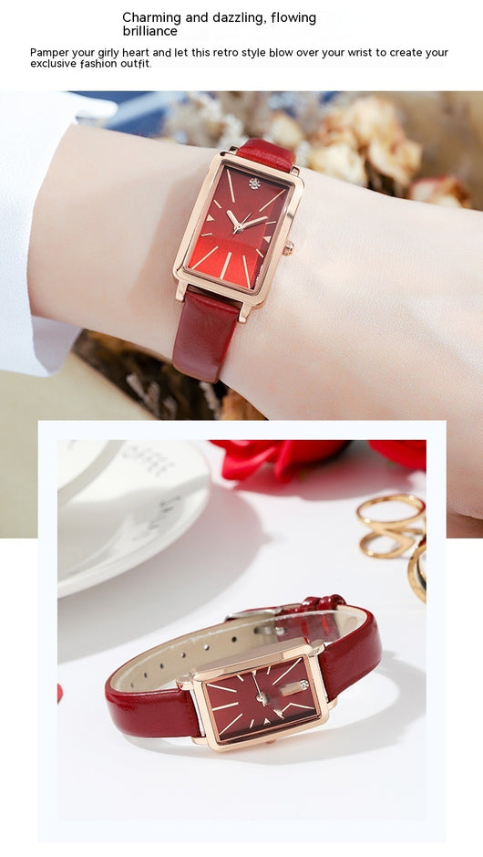 Reloj de Mujer Cuadrado Retro con Estilo Vintage - Image 17
