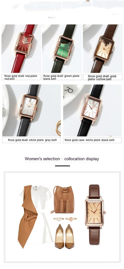 Reloj de Mujer Cuadrado Retro con Estilo Vintage - Image 26
