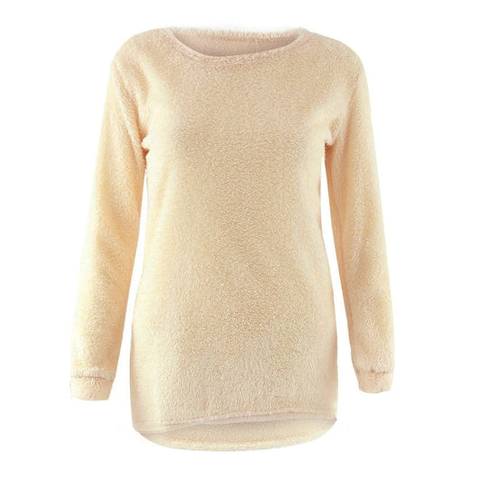 Suéter Largo Mujer de Manga Larga Peluche Suave - Estilo Europeo - Image 18